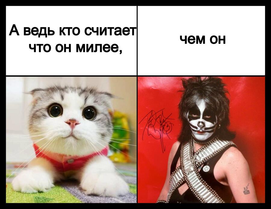Питер Крисс милашка(подпишитесь пожалуйста я буду вам очень благодарен)
