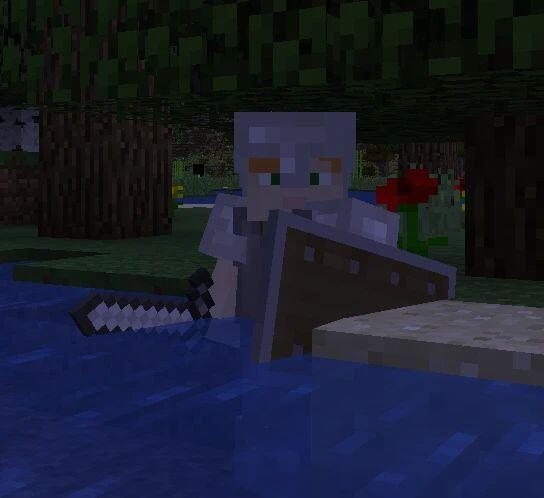 Игрок в Minecraft с хоррор-модом, который убегает от него (3 из 5)