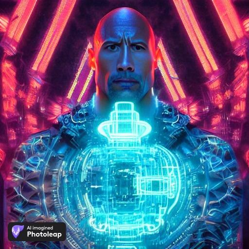 Скала - Дуэйн Джонсон в cyberpunk 2077