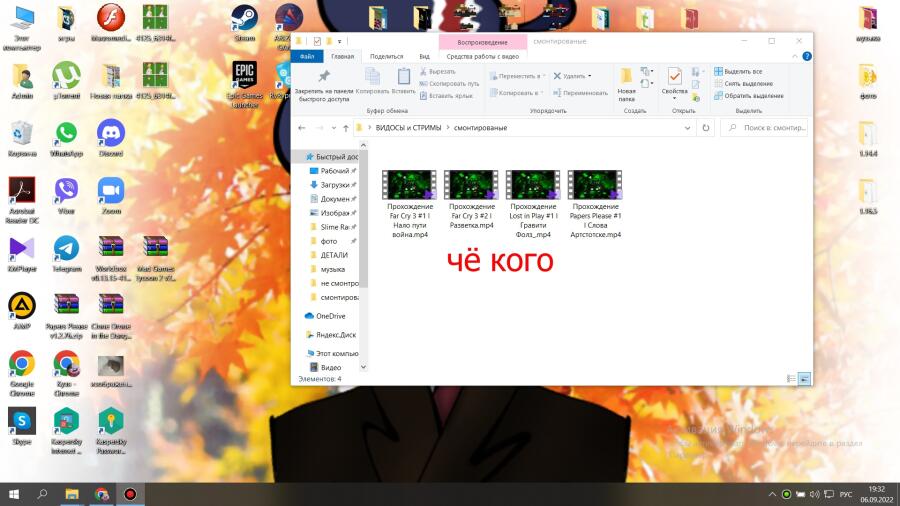 Я не понимаю почему на моём пк мало свободного места
Ролики которые я снял в 2011
(эти ролики не хранятся у меня с 2