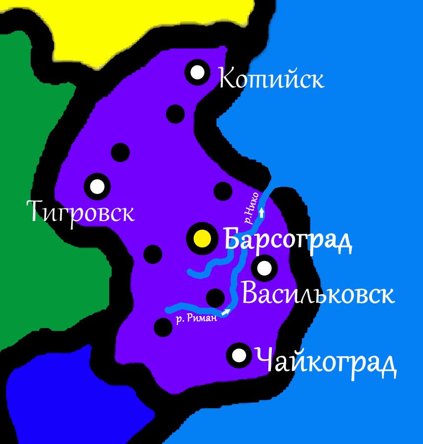 Полная карта ДРК:
рис.1-главные территории.
рис.2-северные колонии.
рис.3-южные колонии.