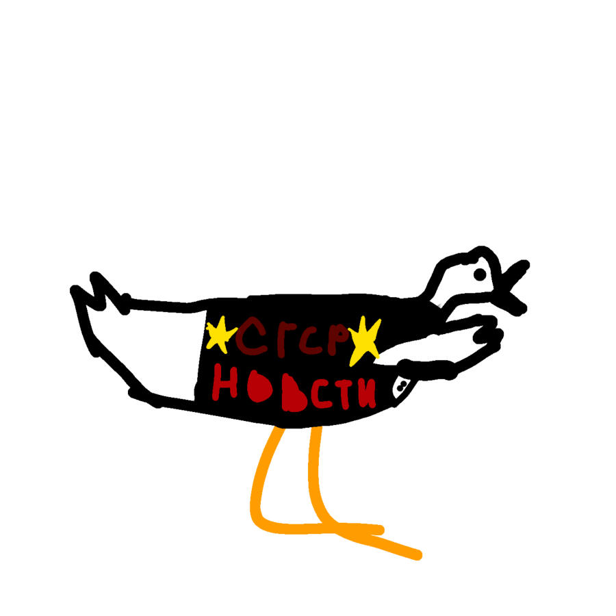 Гусь журналист для новостей СГСР.