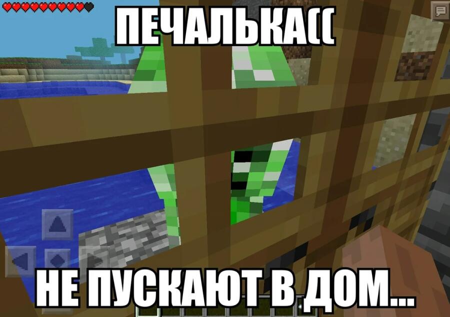друг который не умеет играть в майнкрафт
