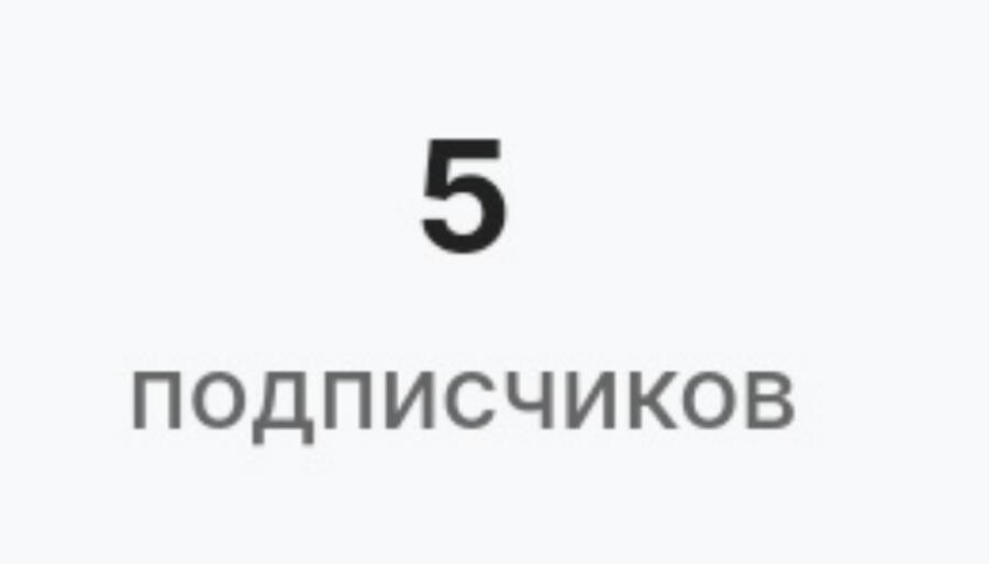 Спасибо, за 5 подписчиков!
Кстати, на 10 подписчиков я поменяю имя н...