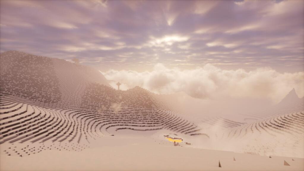 Тёмный скриншот игры Minecraft с текстом IMPERIUM: Reborn на фоне деревьев (5 из 6)