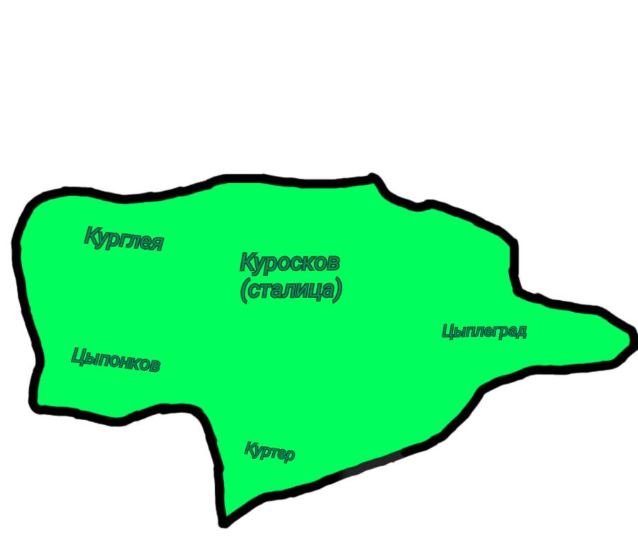 Карта Курляндии
