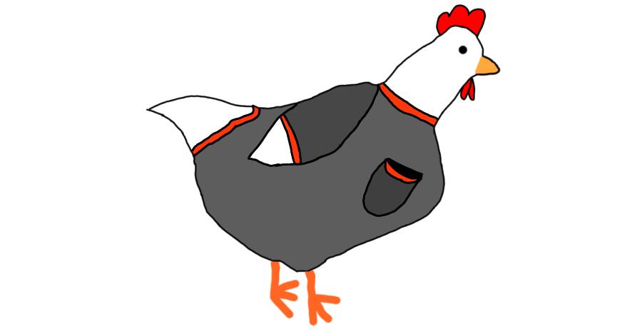 Это это один из работников robo-chickbuild (да это они построили Меха ГАдору)