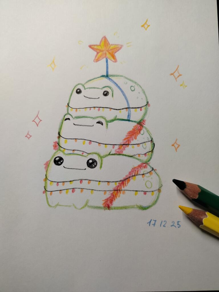 Средовое, новогоднее 🐸🎄✨