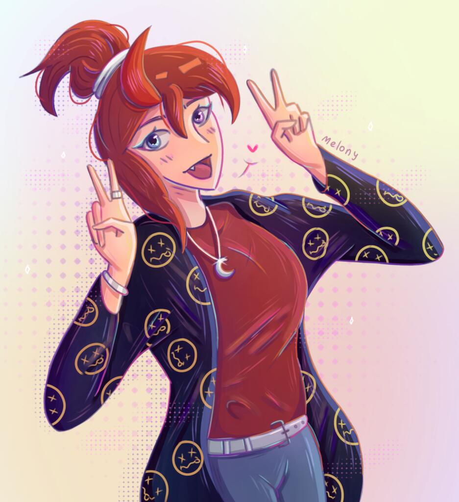 Рисунок для Мелони готов! ^^ Не, ну Мелони конфетка 🍬