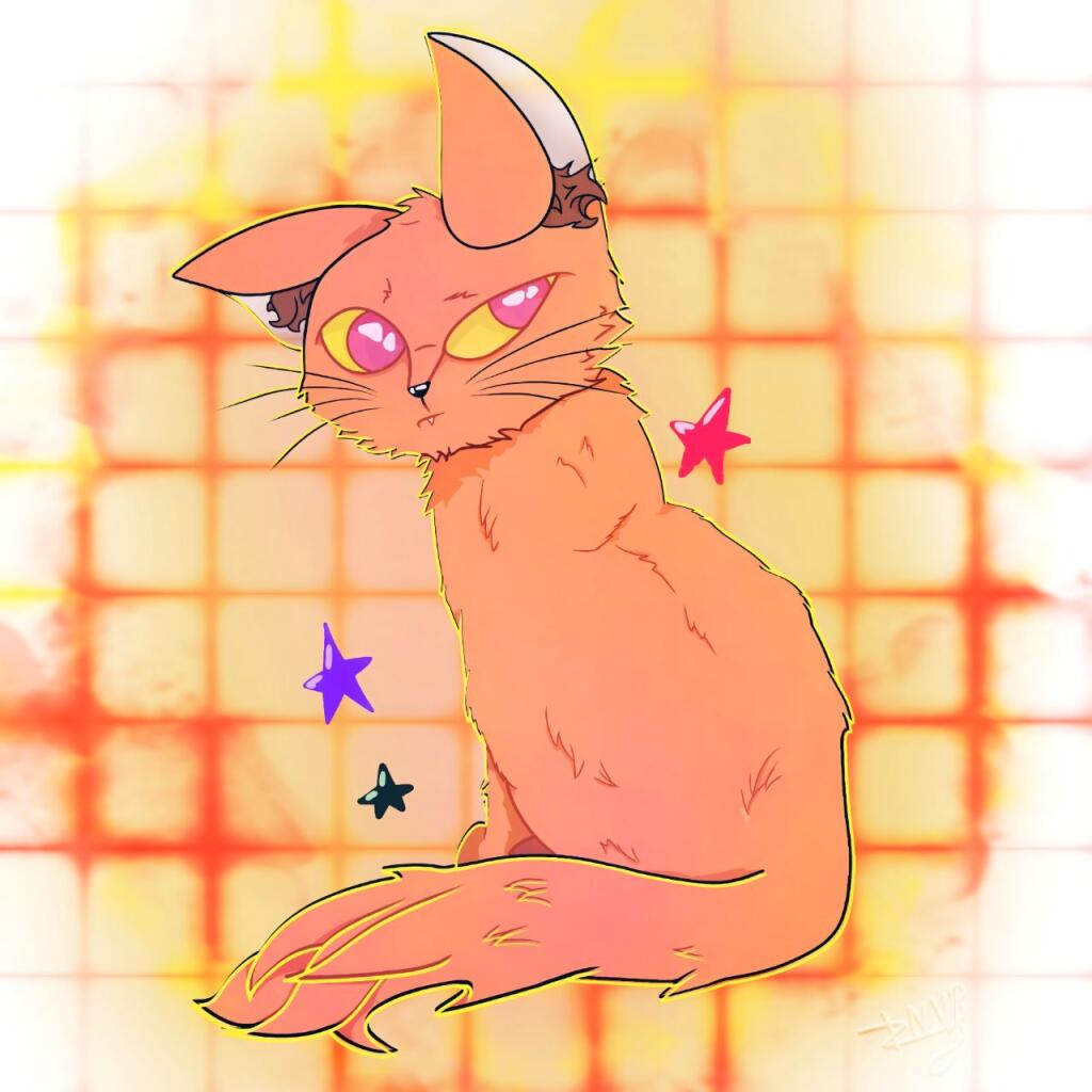 Недавно по моему скетчику нарисовали арт (*´꒳`*)