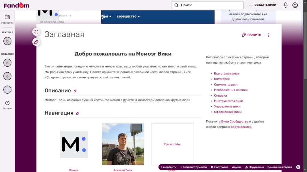 Я создал вики на фандоме по мемозгу