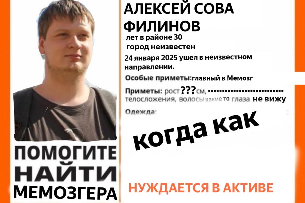 помогите найти мемозгера