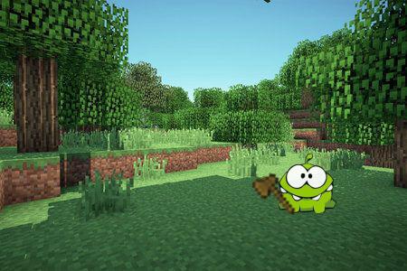 minecraft x om-nom