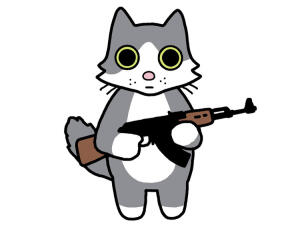 Кот с калашом